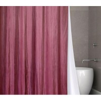 Штора для ванной Bath Plus двухслойная Органза 200х180, бордовый