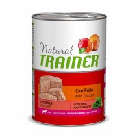 Влажный корм для щенков и юниоров средних пород TRAINER Natural Medium Puppy&Junior Курица 400 г