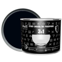 Эмаль по ржавчине 3 в 1 Dali гладкая цвет чёрный 0.4 кг