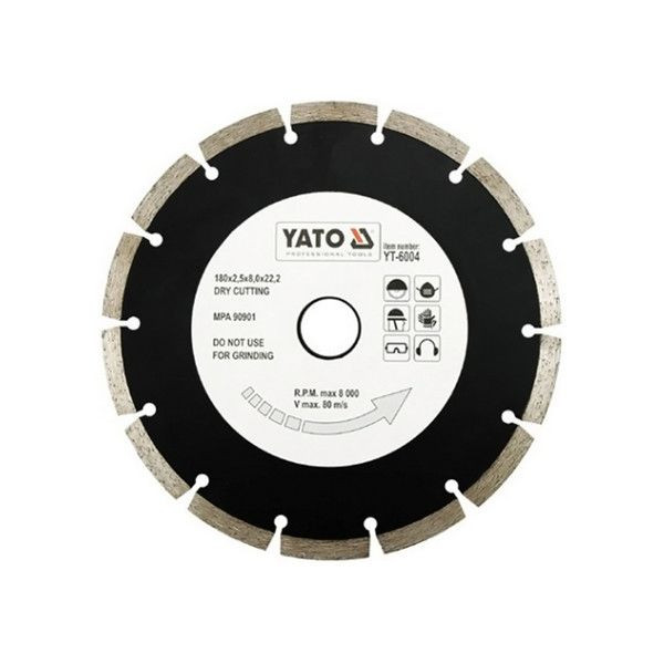 Диск алмазный отрезной Yato YT-6004 180мм HS