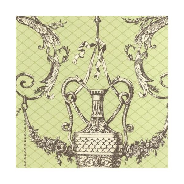 Обои бумажные Ashford House Toiles жёлтые 0.70 м AH4759
