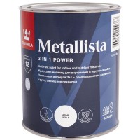 Краска по ржавчине Metallista цвет белый глянцевый 0.8 л