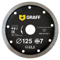Диск алмазный GRAFF 125х7х2.0х22.23 мм GDD 16 125.7