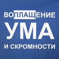 Дождевик «Воплащение ума», ярко-синий, размер L