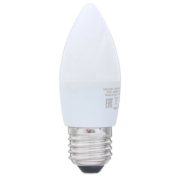 Лампа светодиодная Osram «Свеча», E27, 6.5 Вт, 550 Лм, свет холодный белый