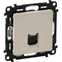 Розетка компьютерная встраиваемая Valena LIFE RJ45, UTP cat 5e, цвет слоновая кость