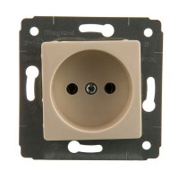 Розетка встраиваемая Legrand Cariva без заземления, цвет слоновая кость