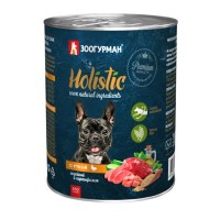Влажный корм для собак ЗООГУРМАН «Холистик» (Holistic), С уткой, индейкой и картофелем, 350г