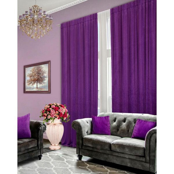 Штора Naturel 87200-144-VIOLET-200x300, 300 см