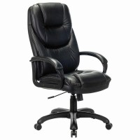 Кресло офисное Brabix Premium Nord Ex-590, черный пластик, экокожа, черное, 532097
