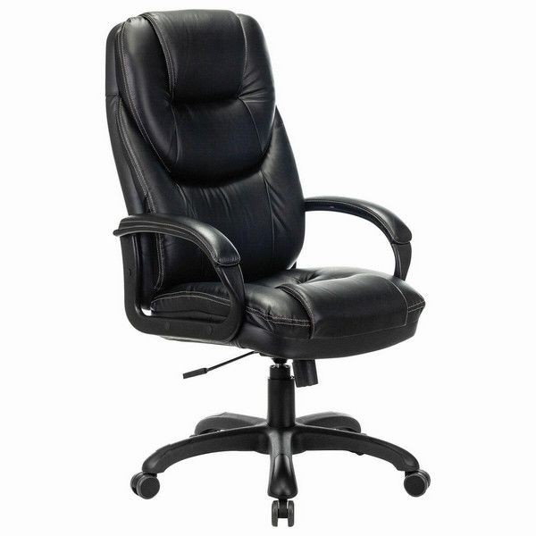 Кресло офисное Brabix Premium Nord Ex-590, черный пластик, экокожа, черное, 532097