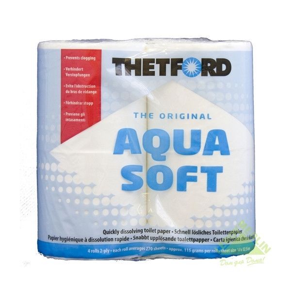 Туалетная бумага для биотуалета Thetford Aqua Soft, 4 рулона