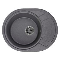 Кухонная мойка GRANULA кварцевая,оборачиваемая GR-5802 575*445 мм графит.