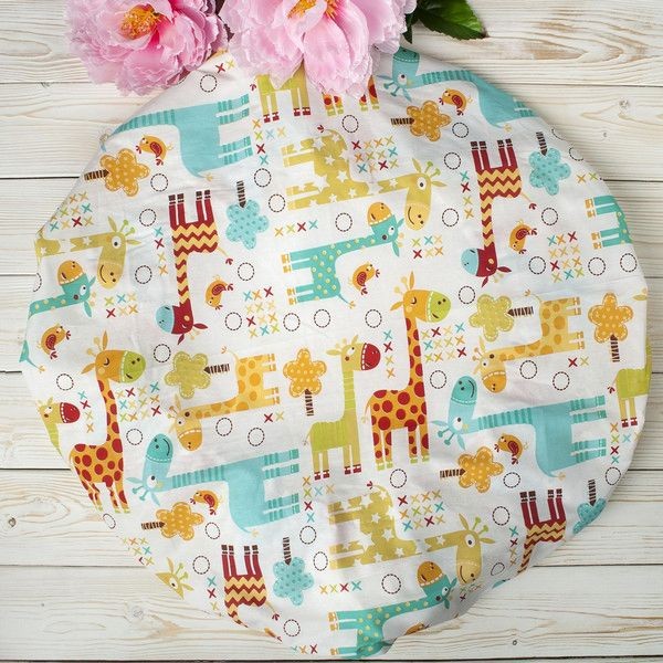 Простыня AmaroBaby Жирафики 75х75 см, поплин