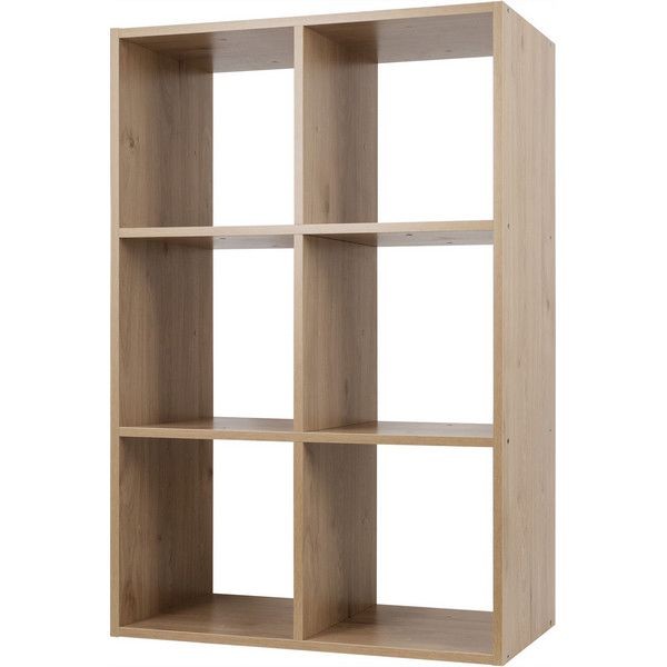 Стеллаж SPACEO KUB 6 секций 70x104x31.5 см, ЛДСП, цвет дуб