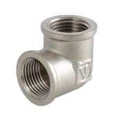Угольник Valtec 1 1/4 "34;, внутренняя резьба, никелированная латунь VTr.090.N.0007