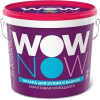 Краска для стен и потолков в кухне и ванной Wow Now цвет белый 5 л