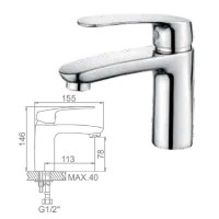 Смеситель для раковины Ledeme L1072