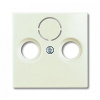 Накладка для ТВ-розетки ABB Basic 55, цвет шале (белый)