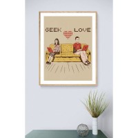 Плакат "34;Просто Постер "34; Теория Большого Взрыва - Geek Love 90x120 в подарочном тубусе 311839703351