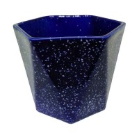 Кактусник 9x10x9 см v0.49 л керамика синий