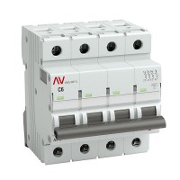 Выключатель автоматический EKF Averes mcb6-4-06C-av 4Р 230В 6А
