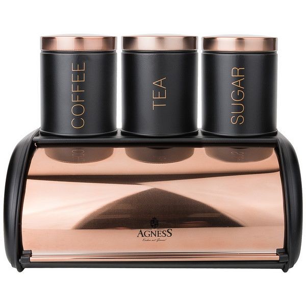 Хлебница Agness Черное золото 938-049