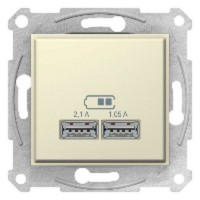 Розетка USB Schneider Electric SEDNA SDN2710247