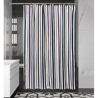 Штора для ванны Bath Plus Lines 180x200 см полиэстер цвет мультиколор