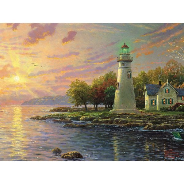 Постер «Пейзаж с маяком» 30x40 см