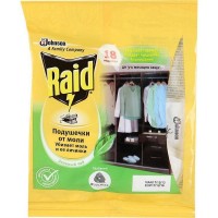 Подушечки от моли Raid зеленый чай
