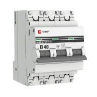 Выключатель автоматический EKF PROxima mcb4763-6-3-40B-pro 3Р 230В 40А