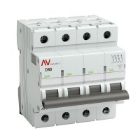 Выключатель автоматический EKF Averes mcb6-4-40D-av 4Р 230В 40А