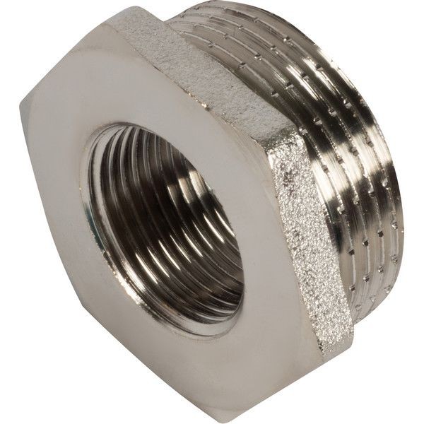 Футорка Valtec, внутренняя-наружная резьба, 1 1/4 "34;х3/4 "34;, никелированная латунь VTr.581.N.0705