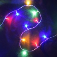 Электрогирлянда наружная «Занавес» 1x2 м 96 LED 6 нитей мультисвет