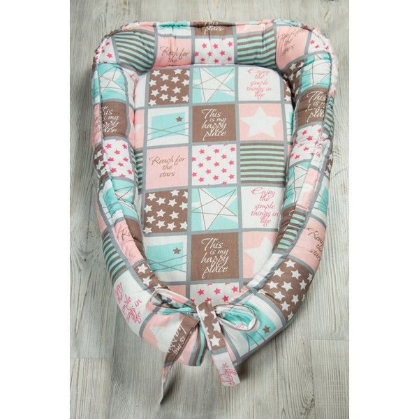 Подушка-позиционер AmaroBaby Little Baby Пэчворк AMARO-61LB-Pe, 50х70 см, холлофайбер