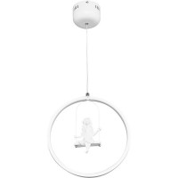 Светильник подвесной светодиодный Mia 3718/18L, 1 м², белый свет, цвет белый