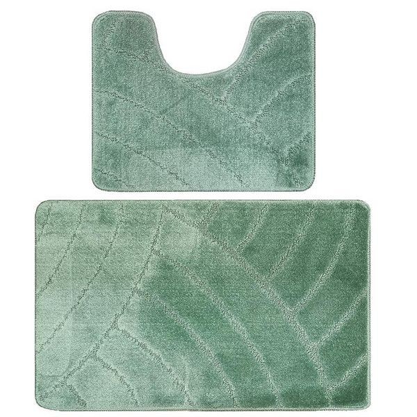 Комплект ковриков для ванной Banyolin Classic 50Х80/50Х40см 11мм (Светло-Зеленый) 1/25
