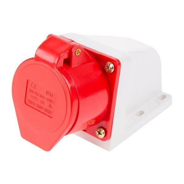 Розетка Rexant 115 стационарная, 3Р+РЕ+N, 16А, 380В, IP44