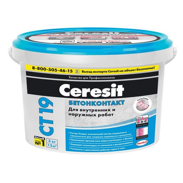 Бетонконтакт Ceresit CT19 3 кг