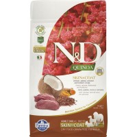 Сухой корм для собак для здоровья кожи и шерсти FARMINA N&D беззерновой Оленина с Киноа 800 г