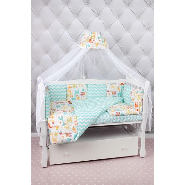 Комплект постельного белья AmaroBaby в кроватку, бязь 19 предметов