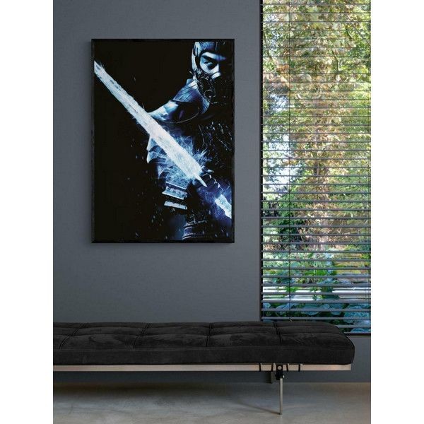 Плакат "34;Просто Постер "34; Mortal Kombat - Саб-Зиро 40x50 в раме 776931895961
