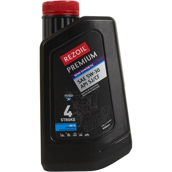 Масло моторное для четырёхтактных двигателей Rezoil Premium 4-Т полусинтетическое 1 л