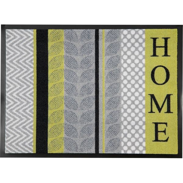Коврик «Graphic Home» 20, 60x80 см, полиамид, цвет серый/жёлтый