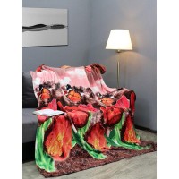 Плед TexRepublic Absolute Тюльпаны 180х220 см, микрофибра