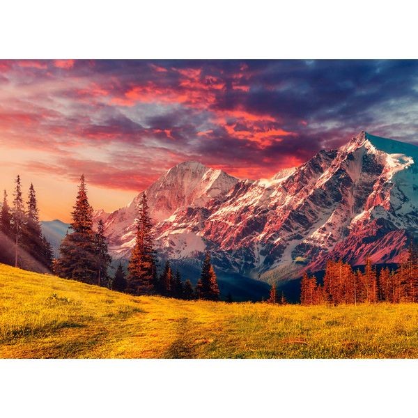 Картина на стекле «Красота гор» 50x70 см