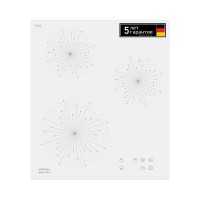 Варочная панель индукционная KRONA Inizio, 3 конфорки, 45х50,7 см, цвет белый