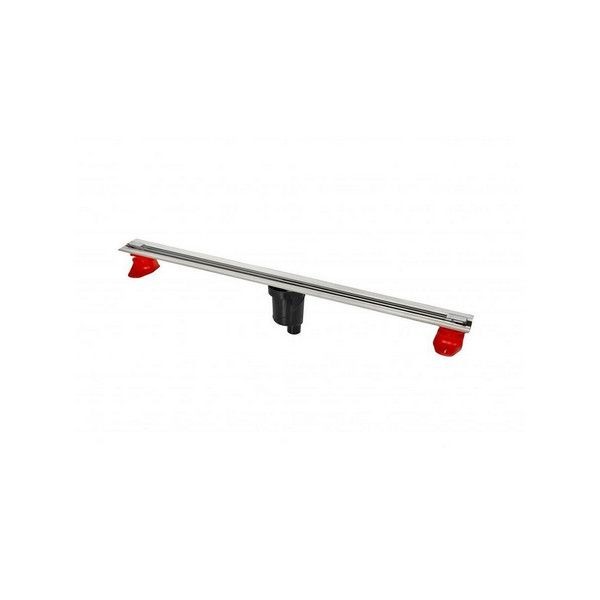 Желоб Berges Wasserhaus SUPER Slim 1000, хром глянец, S-сифон D50/105 H50 вертикальный