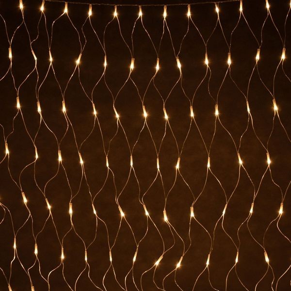 Электрогирлянда наружная Balance «Сеть» 1.2 м 144 LED тёплый белый IP44